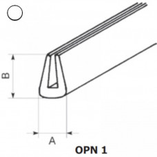OPN-1 WT - П-образный профиль для защиты кромок, ПВХ, белый, рул {50м}